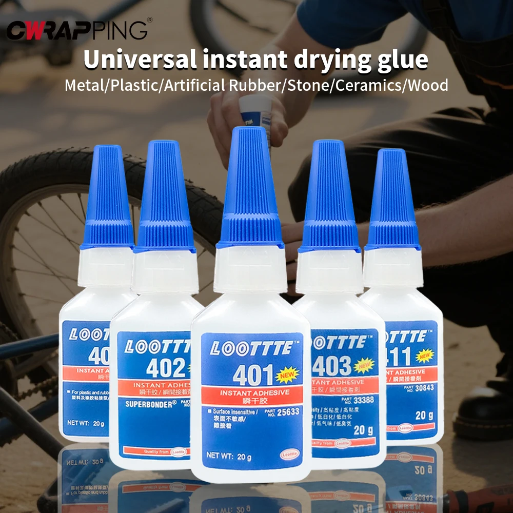 Woodworking Quick Glue - 20ml Loottte Gummi-Metall-Holz-Kunststoff-Reparatur-Sofortkleber Harz-Keramik-Metall-Glas Schnelltrocknender Klebstoff