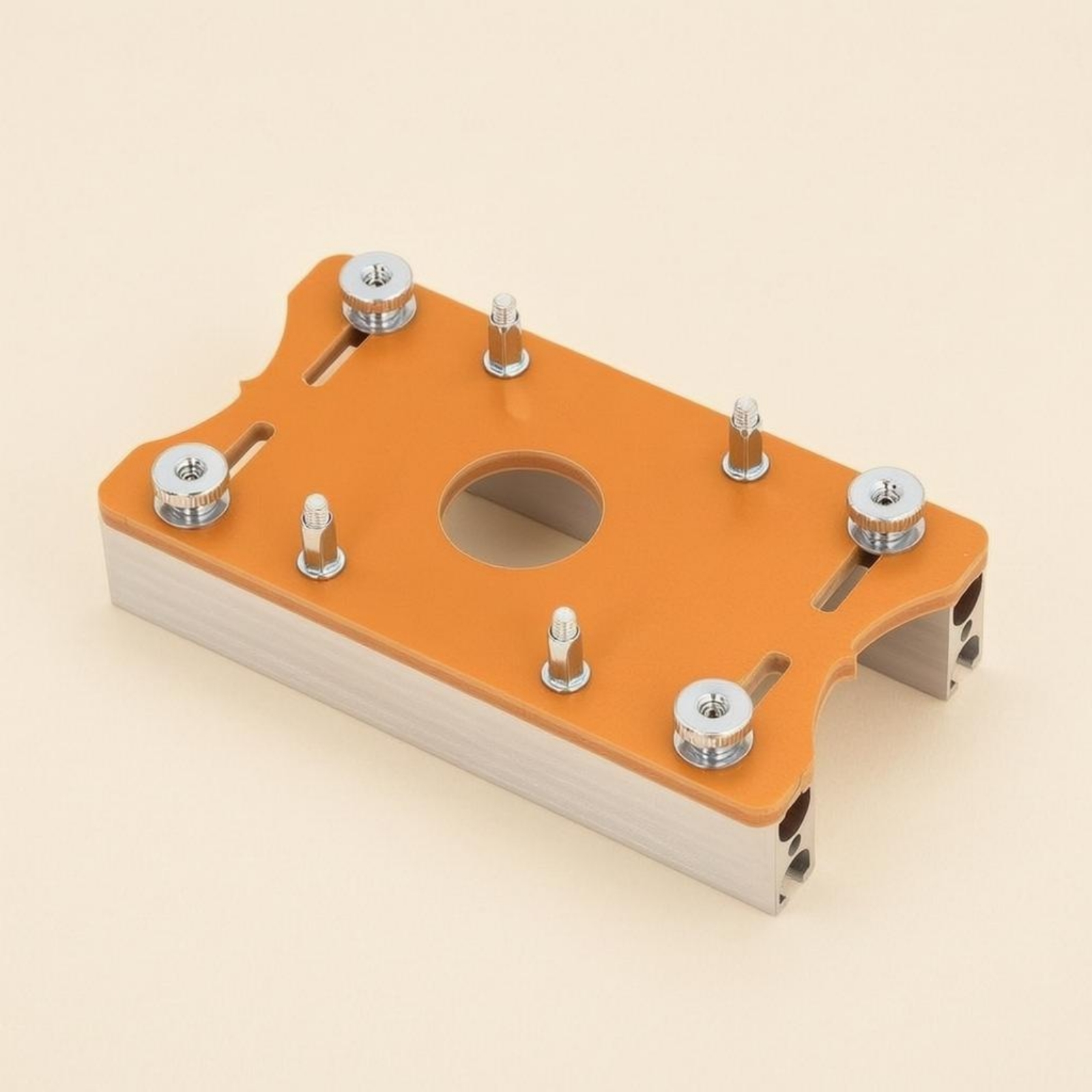 Woodworking Router - Frässchablonen-Vorrichtung, Kompakte Schlitzfrässchablonen-Vorrichtung, Holzbearbeitungswerkzeug, Metallbefestigungen, Tragbar