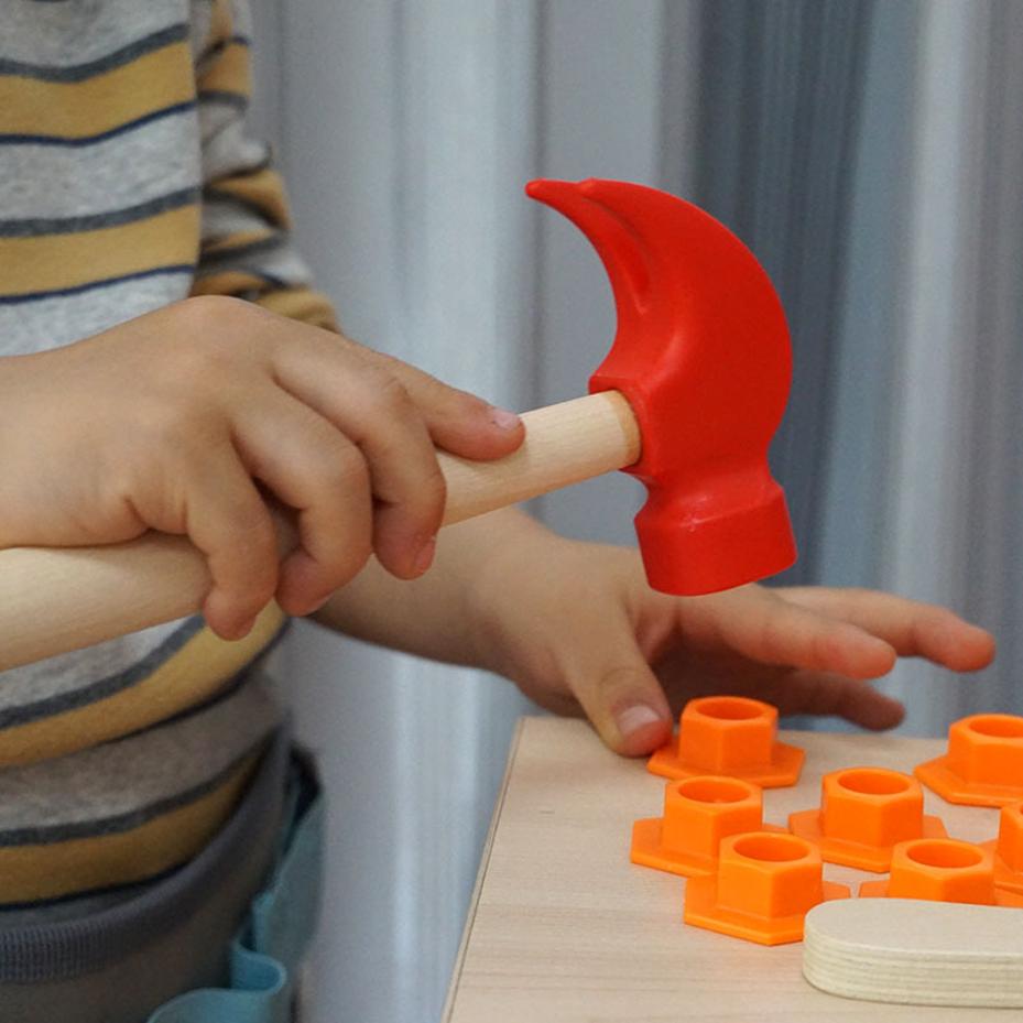 Woodworking Simulator - 1 Stück Mini-Holzhammer Lernspielzeug für Kinder