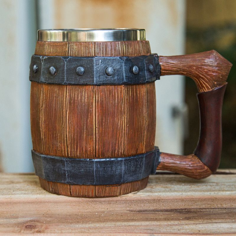 Woodworking Ideas - One Piece Cartoon Holzfass-Wasserbecher Kreativer Bierbecher