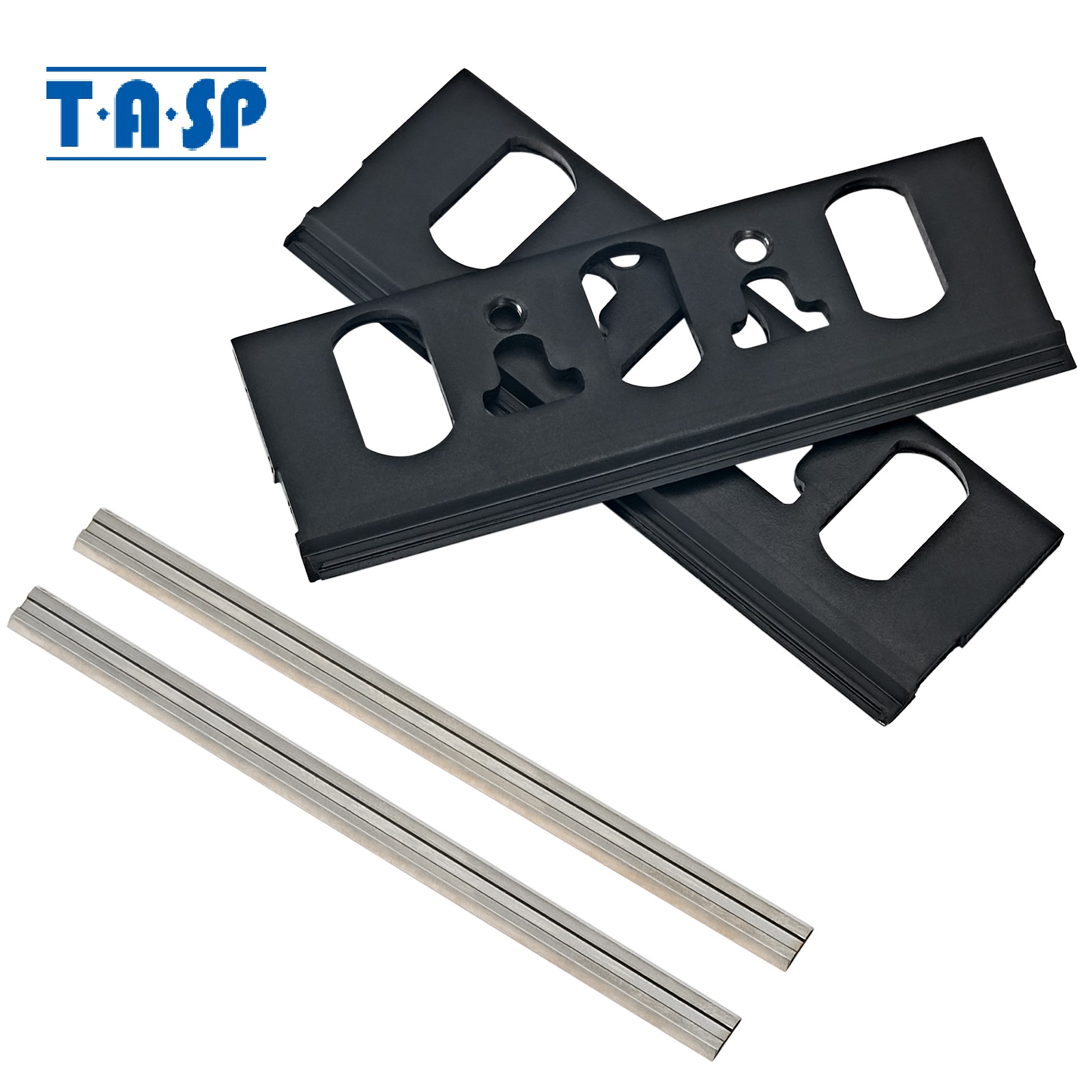 Router Plane Hand - TASP Hobelmesser-Konvertierungshalter-Klemmen + 82 mm Hobelmesser-Set