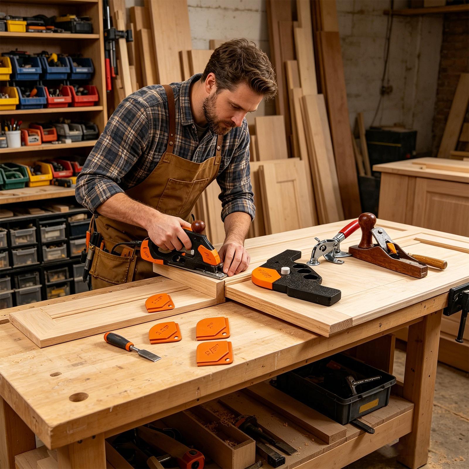 Woodworking Router - Router-Eckenradius-Schablonen, 5 Stück, hohe Härte, genaue