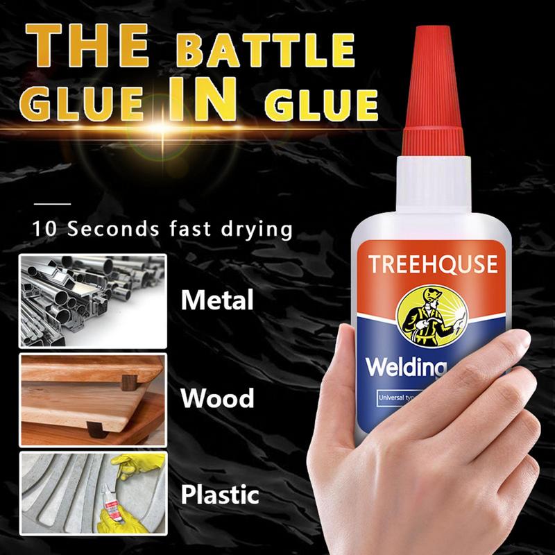 Woodworking Quick Glue - Metallkleber, robust, wasserdicht, 50 ml, Metallschweißkleber