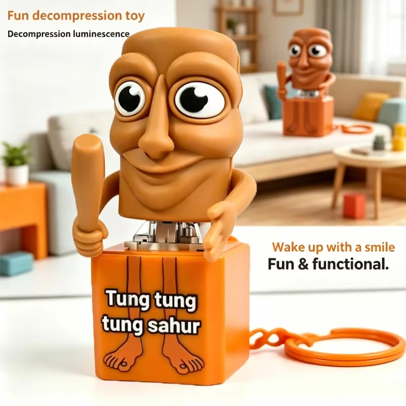 Woodworking Ideas - Neuer Tung Tung Tung Sahur Schlüsselanhänger