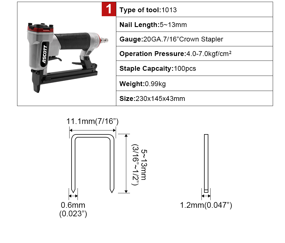 20GA 5-13mm 100 stücke 1013j I – Woodworking Industry Bewertung und Preis