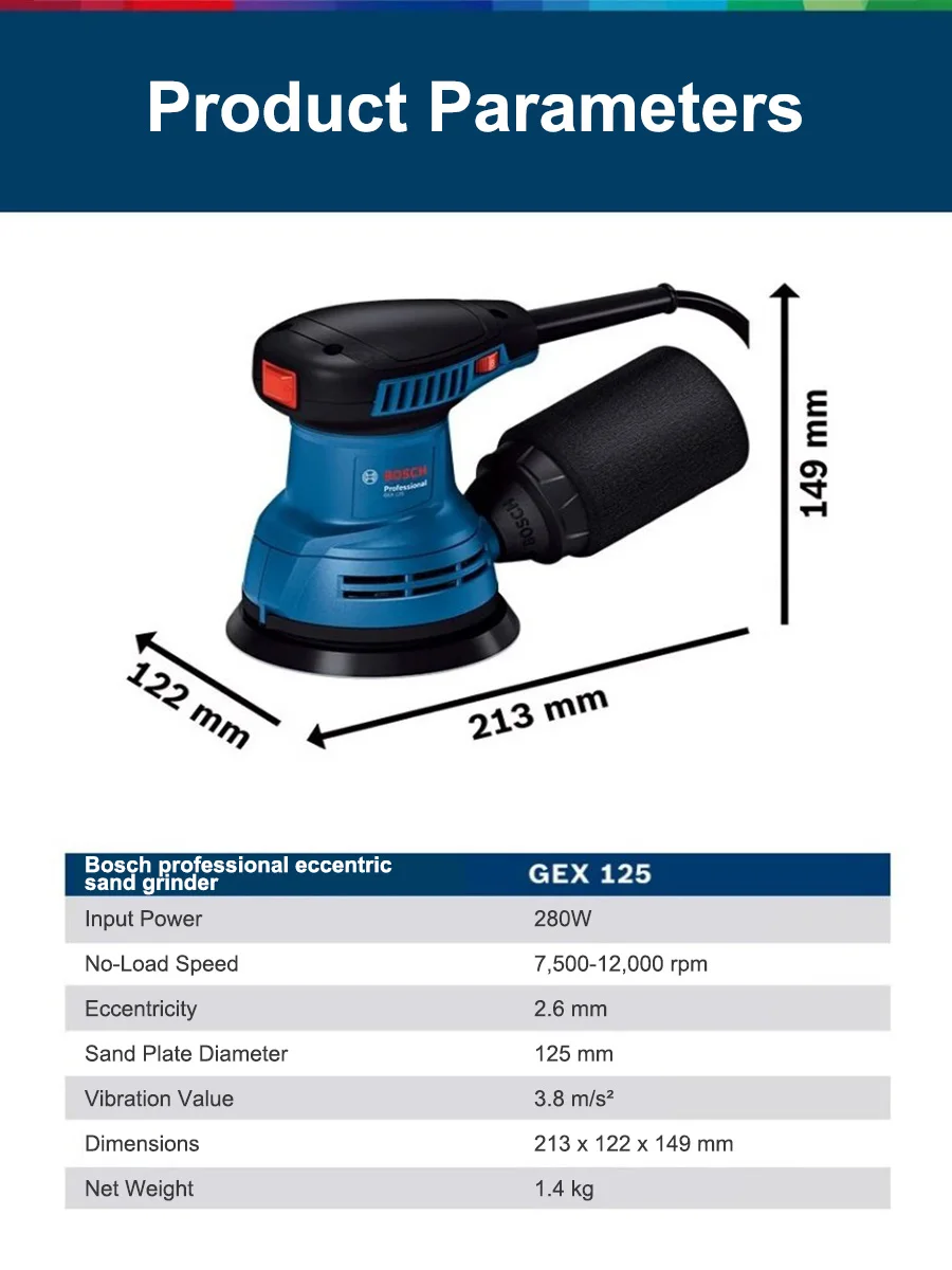 Bosch GEX125 280W Multifunktio – Woodworking Machinery Bewertung und Preis