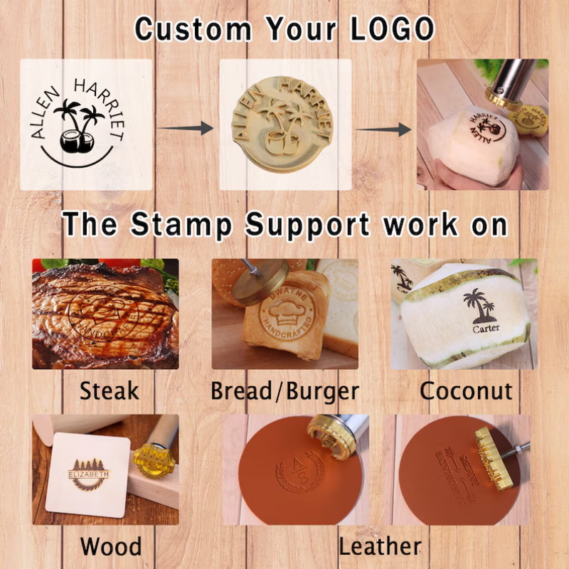 Individuelles Holz-Brandeisen  – Woodworking Logo Design Bewertung und Preis